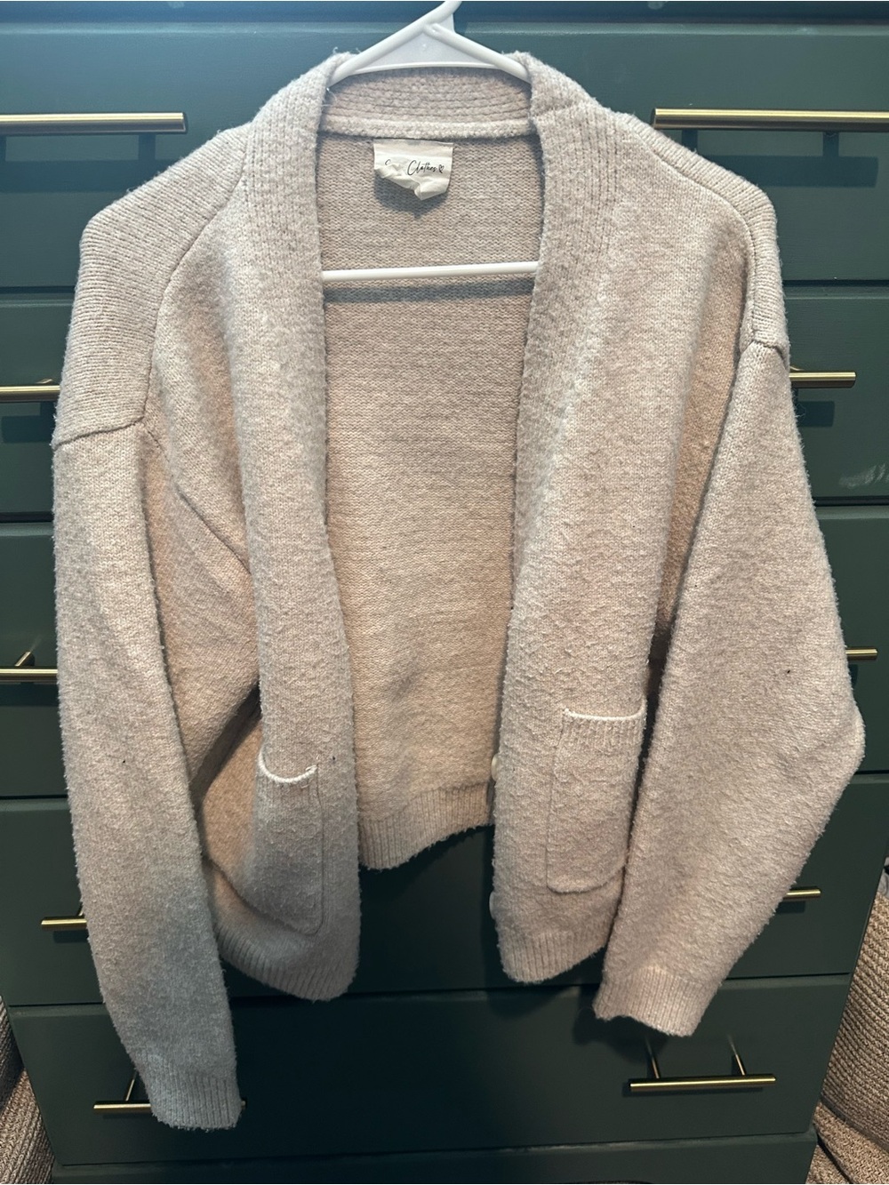 Women's Open-Front Cozy Cream Cardigan by Lou & Grey